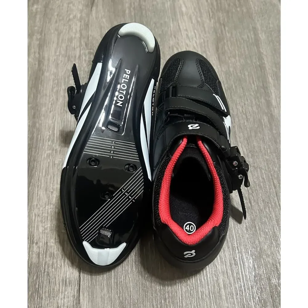 Peloton Cycling Shoes Black Red EU 40 Women’s US 9 Road Bike Indoor Cycling Shoe
